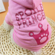 Pink Princess Hooded Cat Puppy Dog Clothes