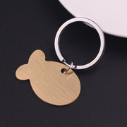 Personalized Cat Dog Pet ID Tag Keychain Engraved Pet ID Name for Cat Puppy Dog Collar Tag Pendant Keyring Bone Pet Accessories