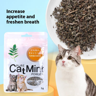 Cat Mint Leaf Powder Pet Cat Snacks