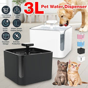 3L USB Automatic Pet Cat Dog Feeder Drinking Fountain Cats Water Fountain 360 Degree Circulating Filtration Water Dispenser Pond