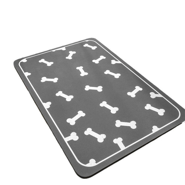 Pet Feeding Mat-Absorbent Dog Mat For Food And Water Bowl-No Stains Easy Clean Dog Food Mat-Quick Dry Dog Water Dispenser Mat-Puppy Supplies Dog Stuff-Dog Accessories Dog Water Bowl Mat