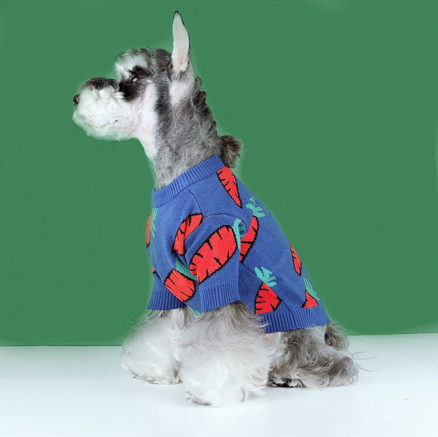 Dogs And Cats Schnauzer Teddy Winter Thickened Cute Carrot Sweater