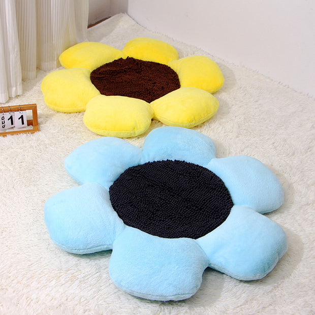 Pet Nest Round Flower Nest Cat Nest Winter Warm Plush Cat Nest All Seasons Kennel