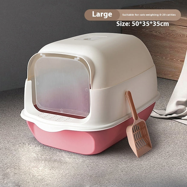 Litter Box Fully Enclosed Cat Toilet