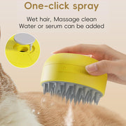 Cat Steam Brush Cat Hair Brush 3 In 1 Cat Steamy Brush Cleanser Rechargeable Silicone Steam Brush For Removing Tangled And Loose Hair  Cat Dog Steamy Brush For Massage