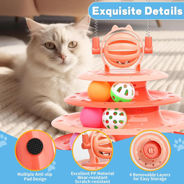 Cat Toys For Indoor Cats Kitten Toys Interactive Cat Toy Cat Puzzle Toy Cat Ball Toy