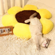 Pet Nest Round Flower Nest Cat Nest Winter Warm Plush Cat Nest All Seasons Kennel